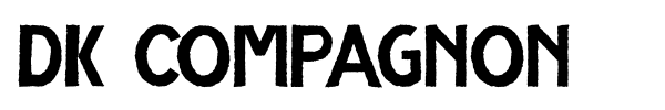 DK Compagnon font preview